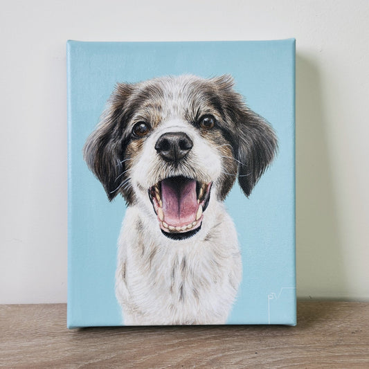 Retrato de mascota pequeño 20 cm x 25 cm x 3 cm