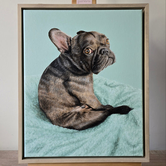 Retrato de Mascota Extra Grande 30 cm x 37 cm x 3 cm