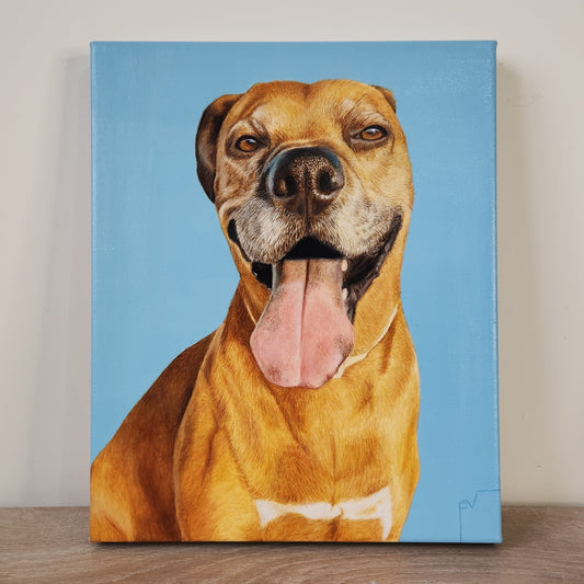 Retrato de Mascota Extra Grande 30 cm x 37 cm x 3 cm