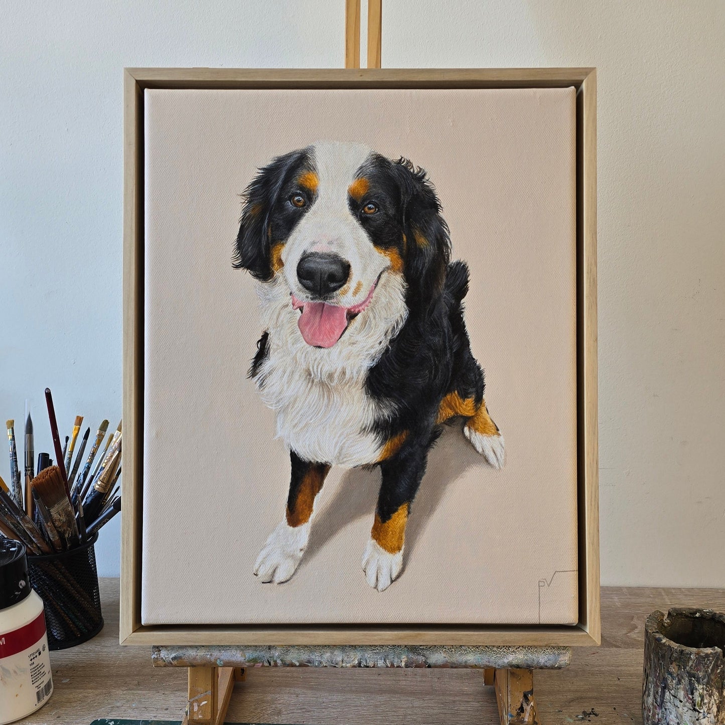 Retrato de Mascota Extra Grande 30 cm x 37 cm x 3 cm