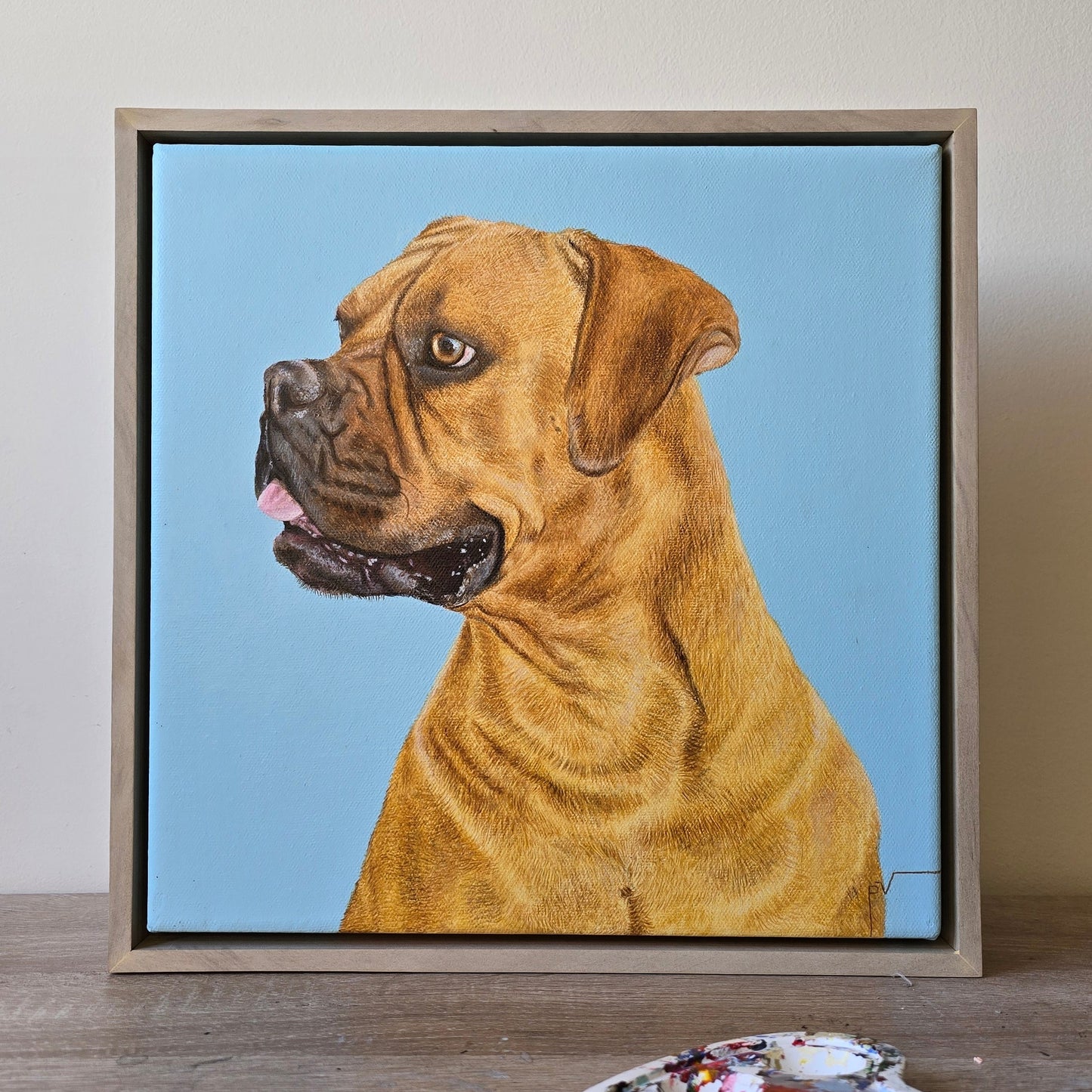 Retrato de Mascota Grande 30 cm x 30 cm x 3 cm