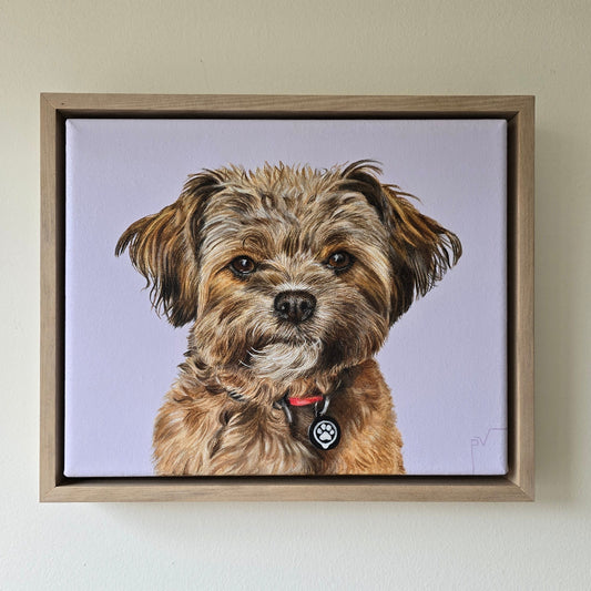 Retrato de mascota pequeño 20 cm x 25 cm x 3 cm