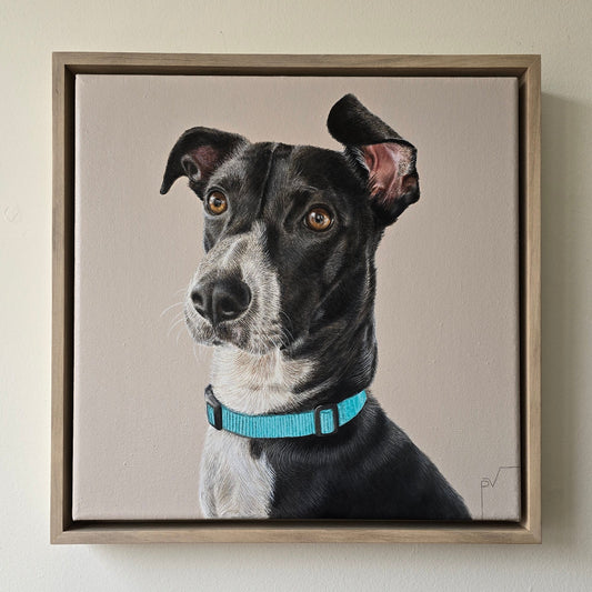 Retrato de Mascota Grande 30 cm x 30 cm x 3 cm