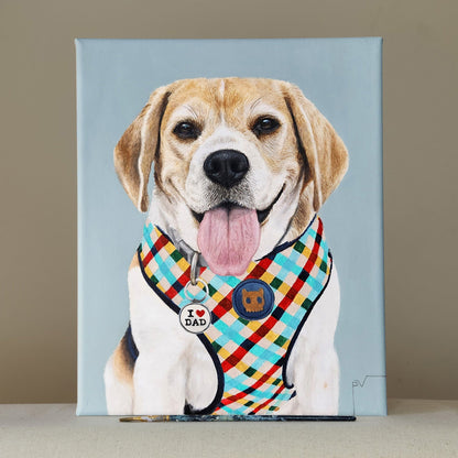 Retrato de Mascota Extra Grande 30 cm x 37 cm x 3 cm