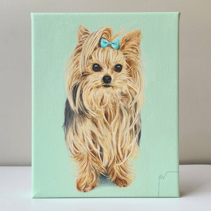 Retrato de mascota pequeño 20 cm x 25 cm x 3 cm