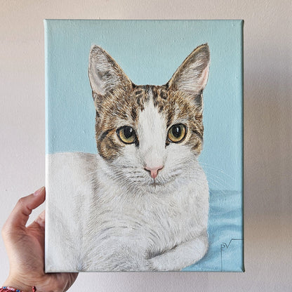 Retrato de mascota pequeño 20 cm x 25 cm x 3 cm