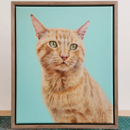 Retrato de Mascota Mediano 25 cm x 30 cm x 3 cm