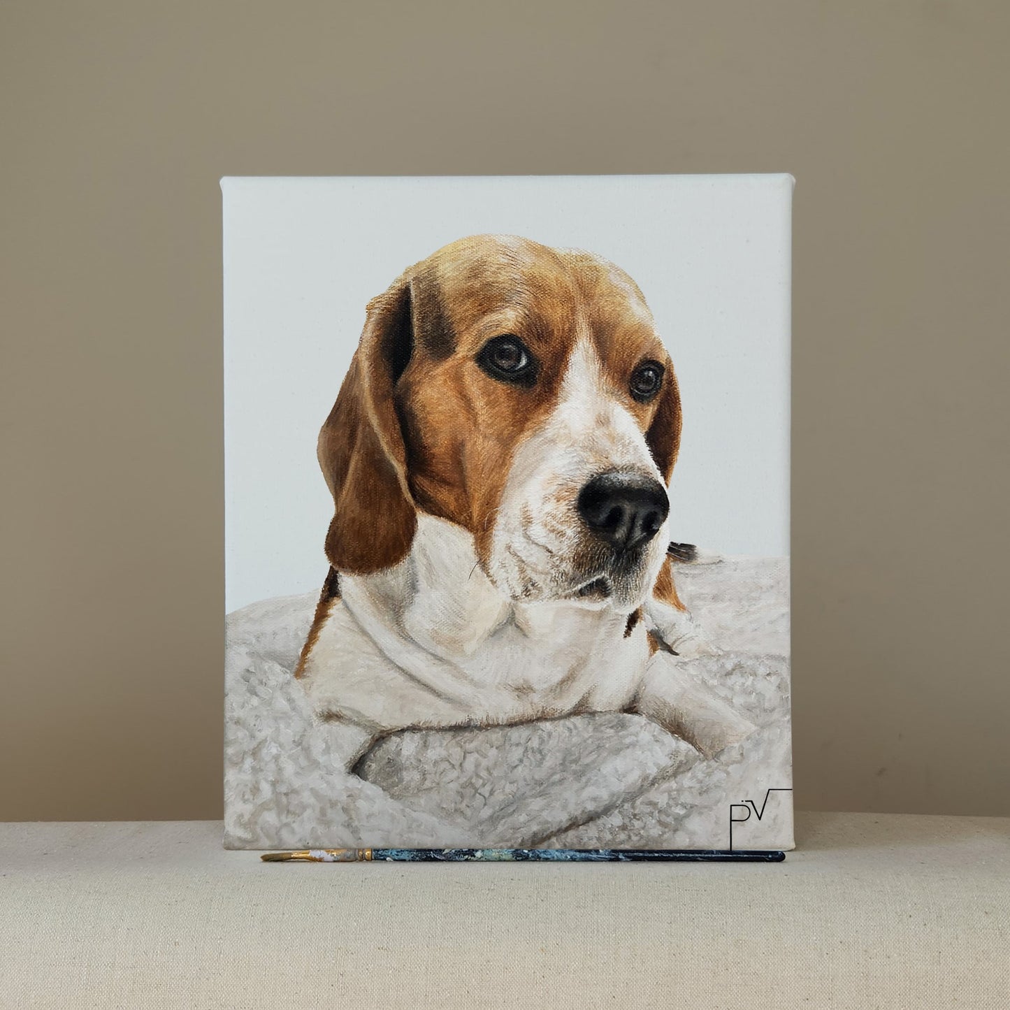 Retrato de Mascota Mediano 25 cm x 30 cm x 3 cm